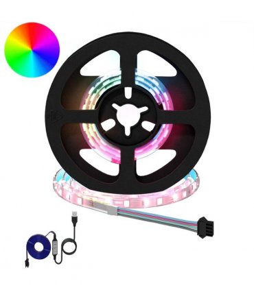 vidaXL LED Strip 2 pcs Black and Transparent 350 mm Copper and Plastic