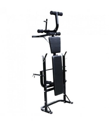 vidaXL Weight Bench with Weight Rack, Barbell and Dumbbell Set 30.5kg