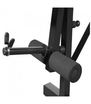 vidaXL Weight Bench with Weight Rack, Barbell and Dumbbell Set 30.5kg