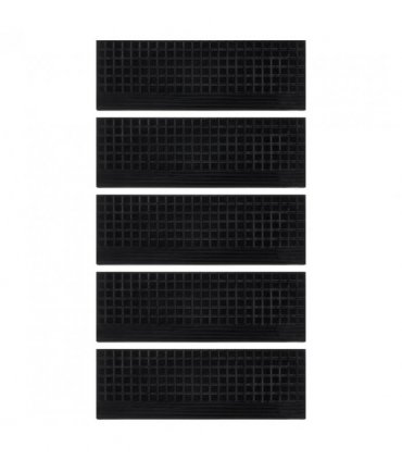 vidaXL Stair Treads 5 pcs 25x75 cm Rubber