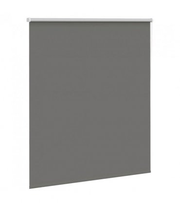 vidaXL Roller Blind Blackout Grey 125x175 cm Fabric Width 121.6 cm Polyester