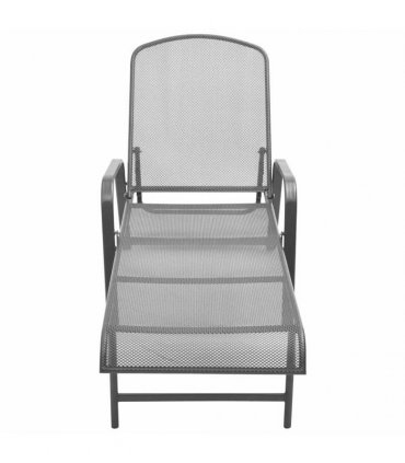 vidaXL Sunlounger | Anthracite | E-coated, powder-coated steel | Large