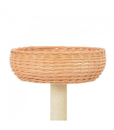 vidaXL Cat Tree with Sisal Scratching Post Natural Willow Wood