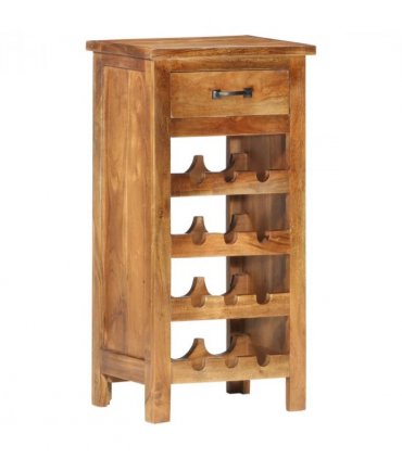 vidaXL Wine Cabinet 40x30x80 cm Solid Acacia Wood