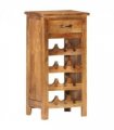 vidaXL Wine Cabinet 40x30x80 cm Solid Acacia Wood
