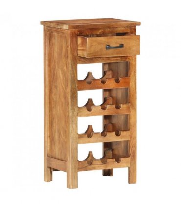 vidaXL Wine Cabinet 40x30x80 cm Solid Acacia Wood