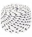 vidaXL Braided Boat Rope White 6 mmx25 m Polyester