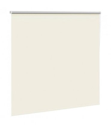 vidaXL Roller Blind Blackout Off White 150x130 cm Fabric Width 146.6 cm Polyester