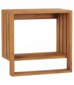 vidaXL Wall-mounted Towel Rack 35x20x35 cm Solid Teak Wood