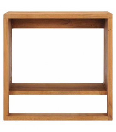 vidaXL Wall-mounted Towel Rack 35x20x35 cm Solid Teak Wood