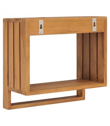 vidaXL Wall-mounted Towel Rack 35x20x35 cm Solid Teak Wood