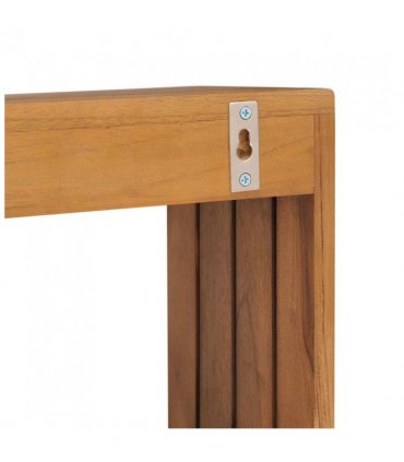 vidaXL Wall-mounted Towel Rack 35x20x35 cm Solid Teak Wood