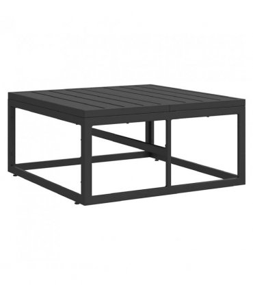 vidaXL Garden Sofa Set 3 pcs Black Metal