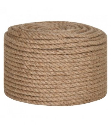 vidaXL Jute Rope 25 m Long 10 mm Thick