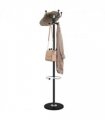 vidaXL Coat Stand with Umbrella Holder Black 180 cm Powder-coated Iron
