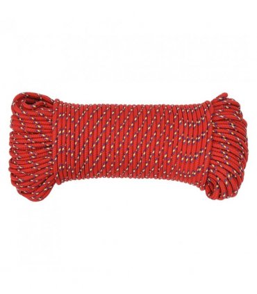 vidaXL Boat Rope Red 3 mm 100 m Polypropylene