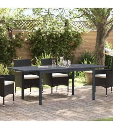 vidaXL Outdoor Dinner Table Folding Anthracite 210 x 90 x 73 cm Steel