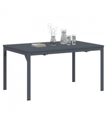vidaXL Outdoor Dinner Table Folding Anthracite 210 x 90 x 73 cm Steel