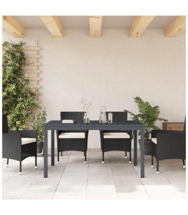 vidaXL Outdoor Dinner Table Folding Anthracite 210 x 90 x 73 cm Steel