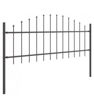 vidaXL Garden Fence Woerden 5 pcs Grey