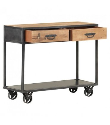 vidaXL Console Table 90x35x74 cm Solid Reclaimed Wood