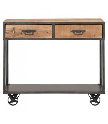 vidaXL Console Table 90x35x74 cm Solid Reclaimed Wood