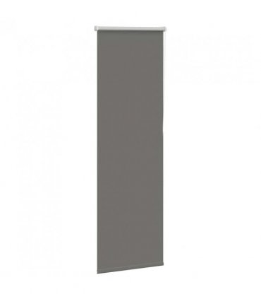 vidaXL Roller Blind Blackout Grey 45x150 cm Fabric Width 40.7 cm Polyester