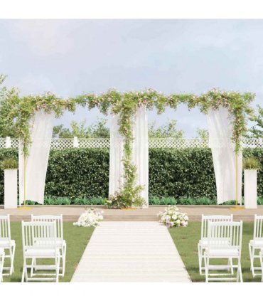 vidaXL Wedding Arch Gold 657 x 35 x 300 cm Steel