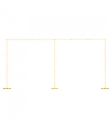 vidaXL Wedding Arch Gold 657 x 35 x 300 cm Steel