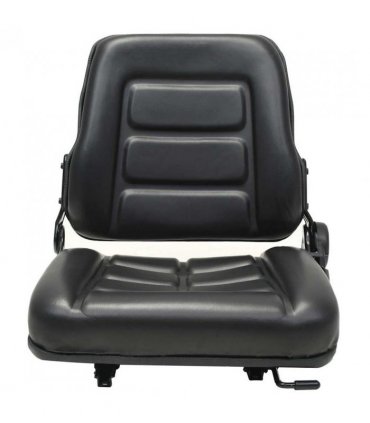 vidaXL Forklift & Tractor Seat with Adjustable Backrest Black