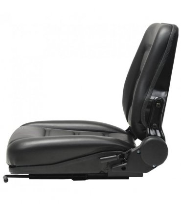 vidaXL Forklift & Tractor Seat with Adjustable Backrest Black