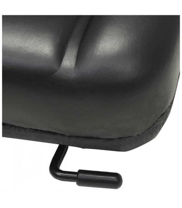 vidaXL Forklift & Tractor Seat with Adjustable Backrest Black