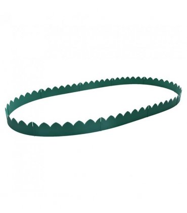 vidaXL Lawn Edgings 10 pcs Green 65x15 cm PP