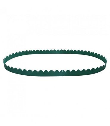 vidaXL Lawn Edgings 10 pcs Green 65x15 cm PP