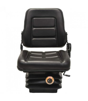 vidaXL Forklift & Tractor Seat with Suspension and Adjustable Backrest