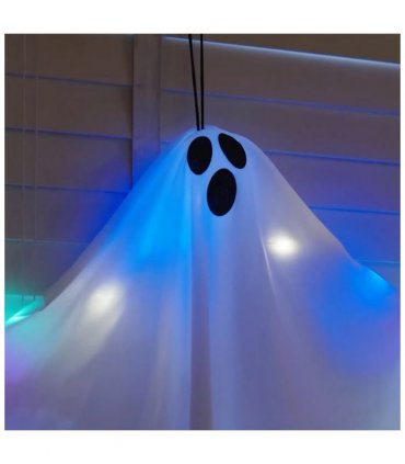 vidaXL Halloween Hanging Ghost 3 pcs White 52 x 62 cm Polyester