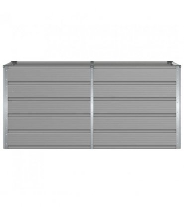 vidaXL Planter Light Grey 160 x 80 x 75 cm Steel