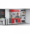 vidaXL Work Cabinet with Drawer 8 pcs Red Engineered Wood and Steel