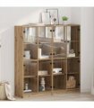 vidaXL Highboard 2 pcs Artisan Oak 68 x 37 x 142 cm Engineered Wood