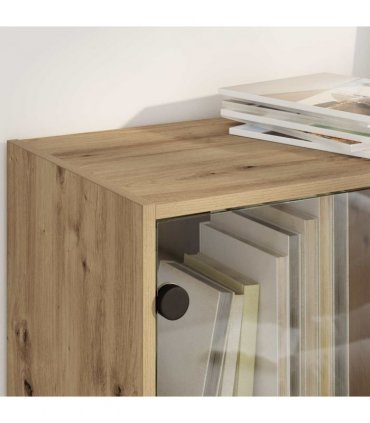 vidaXL Highboard 2 pcs Artisan Oak 68 x 37 x 142 cm Engineered Wood