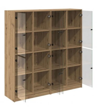 vidaXL Highboard 2 pcs Artisan Oak 68 x 37 x 142 cm Engineered Wood
