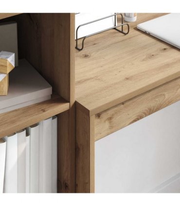 vidaXL Desk with Drawer with Shelf with Storage 2 pcs Artisan Oak