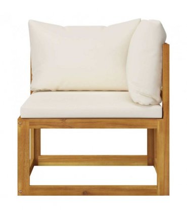 vidaXL Garden Bench | Cream white and wood