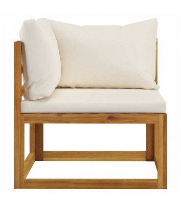 vidaXL Garden Bench | Cream white and wood