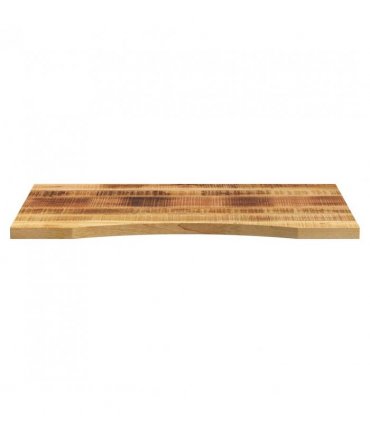 vidaXL Desk Top with Curve 80x60x2.5 cm Solid Wood Rough Mango