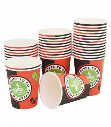 vidaXL 1000 pcs Disposable Coffee Cups Paper 240 ml (8 oz)