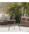 vidaXL Campfire Tripod Black 92 x 92 x 151.5 cm Steel
