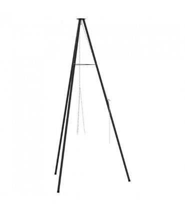 vidaXL Campfire Tripod Black 92 x 92 x 151.5 cm Steel