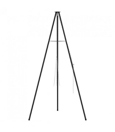 vidaXL Campfire Tripod Black 92 x 92 x 151.5 cm Steel