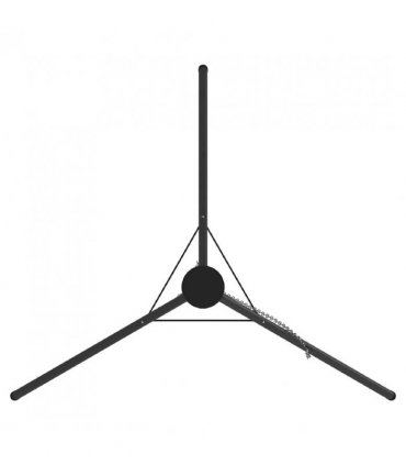 vidaXL Campfire Tripod Black 92 x 92 x 151.5 cm Steel